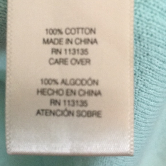 Leo & Nicole Mint Green 100% Cotton Long Cardigan - Picture 4 of 5